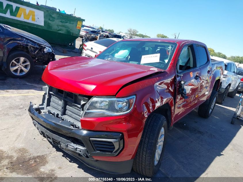 2021 CHEVROLET COLORADO LT - 1GCGTCEN6M1141411