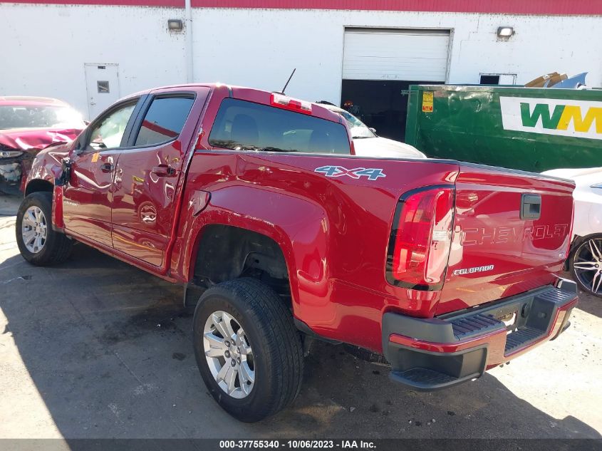 2021 CHEVROLET COLORADO LT - 1GCGTCEN6M1141411