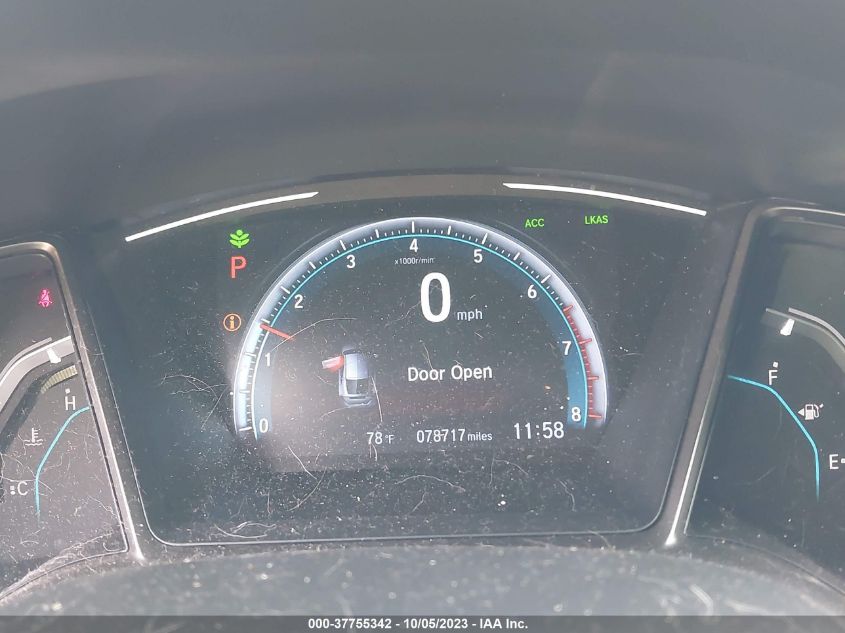 2019 HONDA CIVIC HATCHBACK EX - SHHFK7H63KU225456