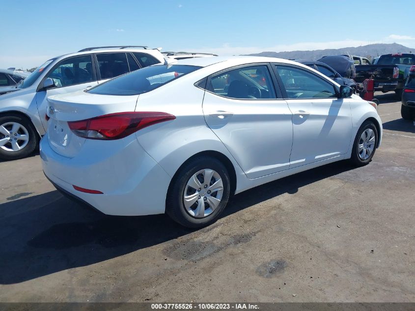 2016 HYUNDAI ELANTRA SE - 5NPDH4AE2GH690410