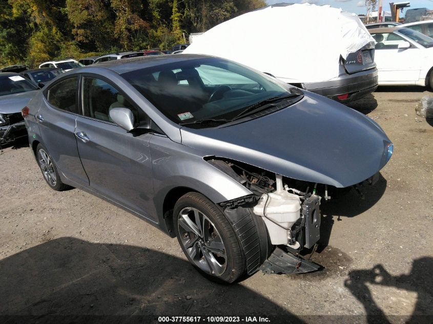 Lot #2525407789 2016 HYUNDAI ELANTRA LIMITED salvage car