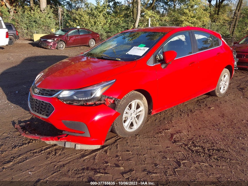 VIN 3G1BE6SM8JS584745 2018 CHEVROLET CRUZE LT