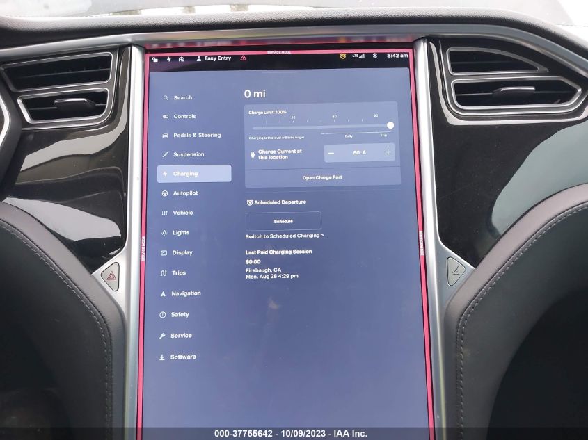 2014 TESLA MODEL S - 5YJSA1H14EFP61485