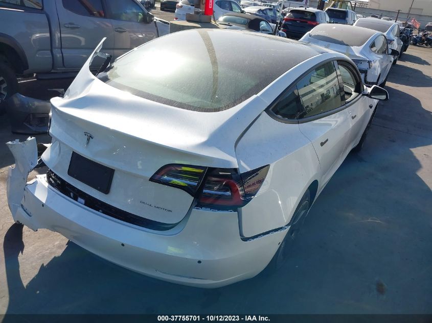 2022 TESLA MODEL 3 LONG RANGE - 5YJ3E1EB5NF174671