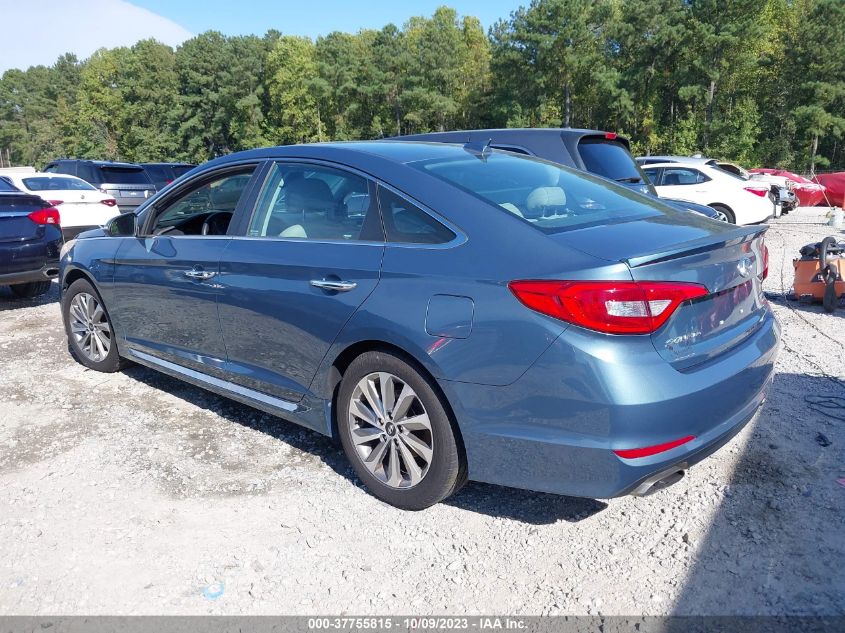 2015 HYUNDAI SONATA 2.4L SPORT - 5NPE34AF4FH041427