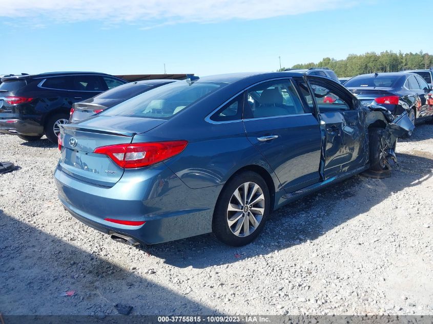 2015 HYUNDAI SONATA 2.4L SPORT - 5NPE34AF4FH041427