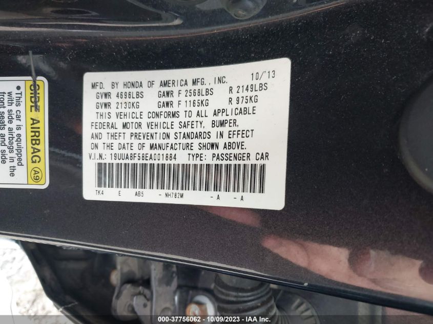 2014 ACURA TL TECH - 19UUA8F58EA001884