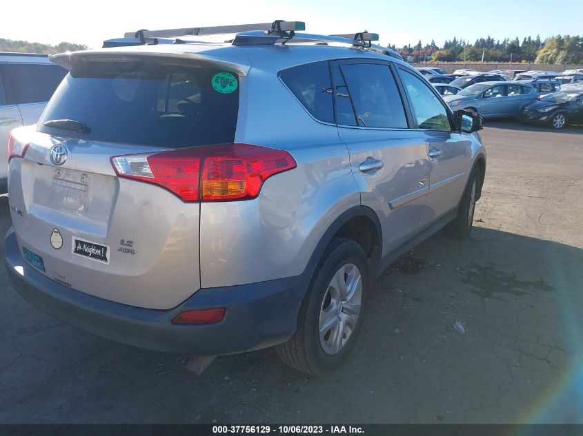 2014 TOYOTA RAV4 LE - 2T3BFREV3EW222602
