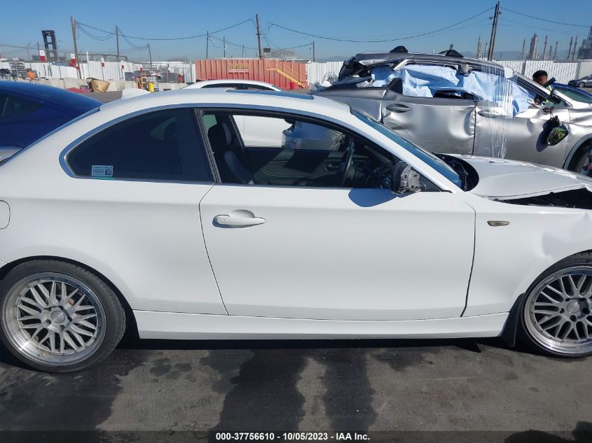 2013 BMW 1 SERIES 128I WBAUP9C50DVS95339