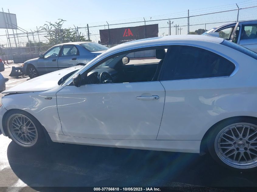 2013 BMW 1 SERIES 128I WBAUP9C50DVS95339
