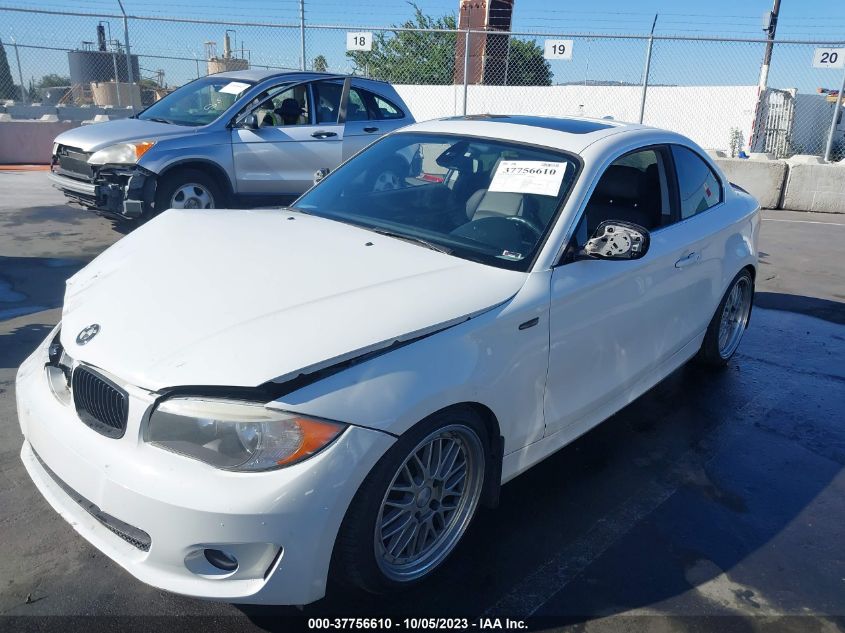 2013 BMW 1 SERIES 128I WBAUP9C50DVS95339