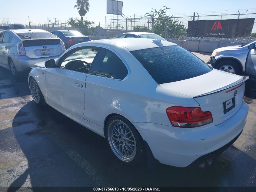 2013 BMW 1 SERIES 128I WBAUP9C50DVS95339