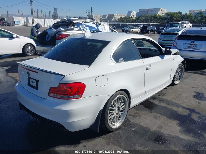 2013 BMW 1 SERIES 128I WBAUP9C50DVS95339