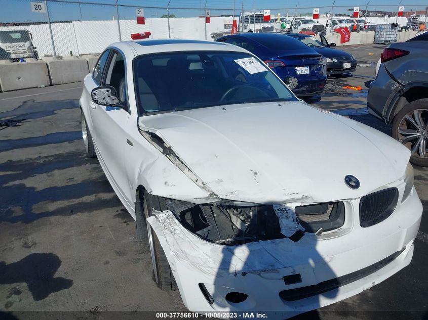 2013 BMW 1 SERIES 128I WBAUP9C50DVS95339
