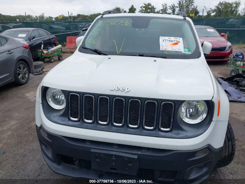 2016 JEEP RENEGADE LATITUDE - ZACCJBBTXGPD54626