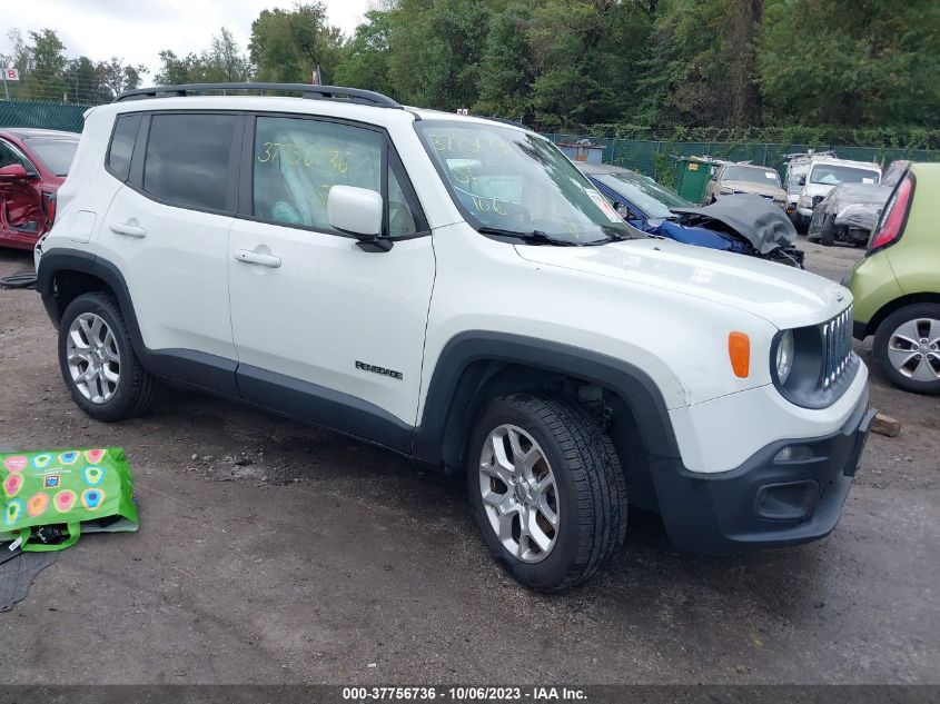 2016 JEEP RENEGADE LATITUDE - ZACCJBBTXGPD54626