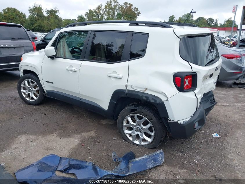 2016 JEEP RENEGADE LATITUDE - ZACCJBBTXGPD54626