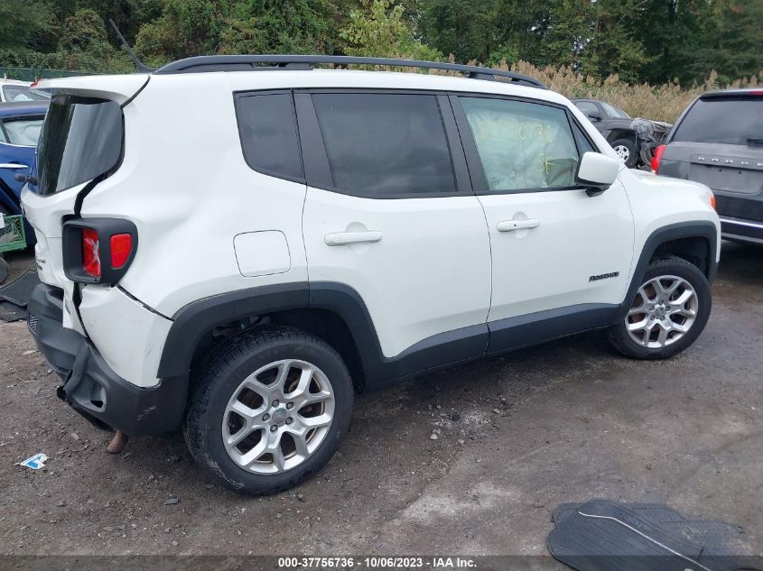2016 JEEP RENEGADE LATITUDE - ZACCJBBTXGPD54626