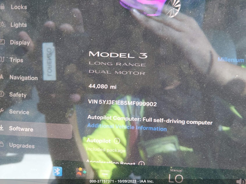VIN 5YJ3E1EB5MF999902 2021 TESLA MODEL 3 LONG RANGE