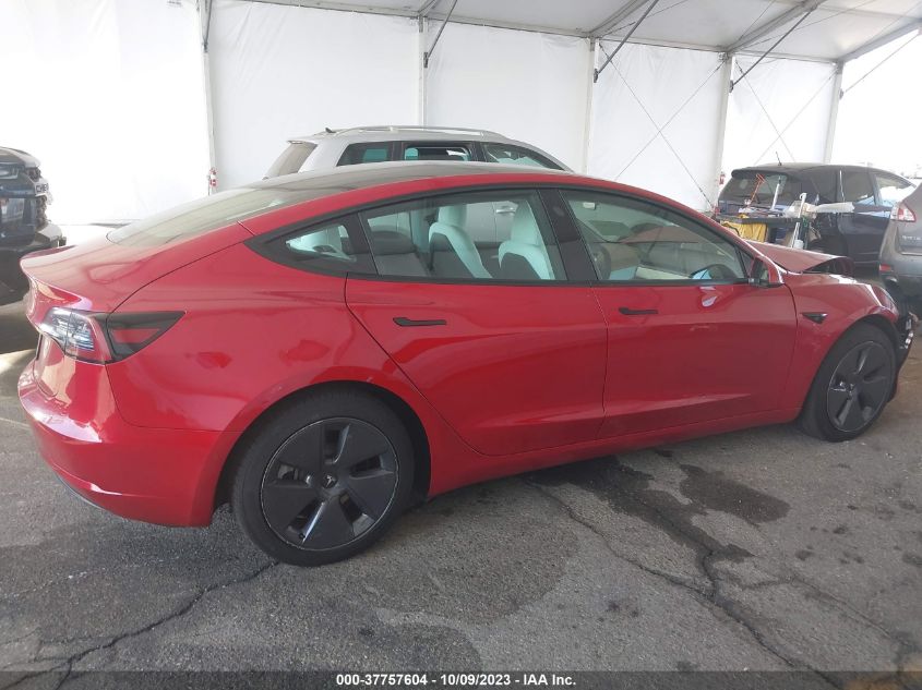 2022 TESLA MODEL 3 - 5YJ3E1EA3NF358627