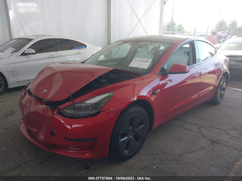 2022 TESLA MODEL 3 - 5YJ3E1EA3NF358627