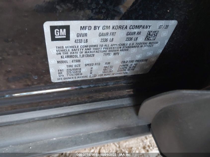 2020 BUICK ENCORE GX SELECT - KL4MMDSL7LB135628