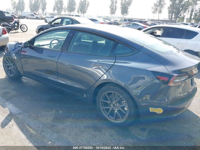 VIN 5YJ3E1EA4NF212866 2022 TESLA MODEL 3