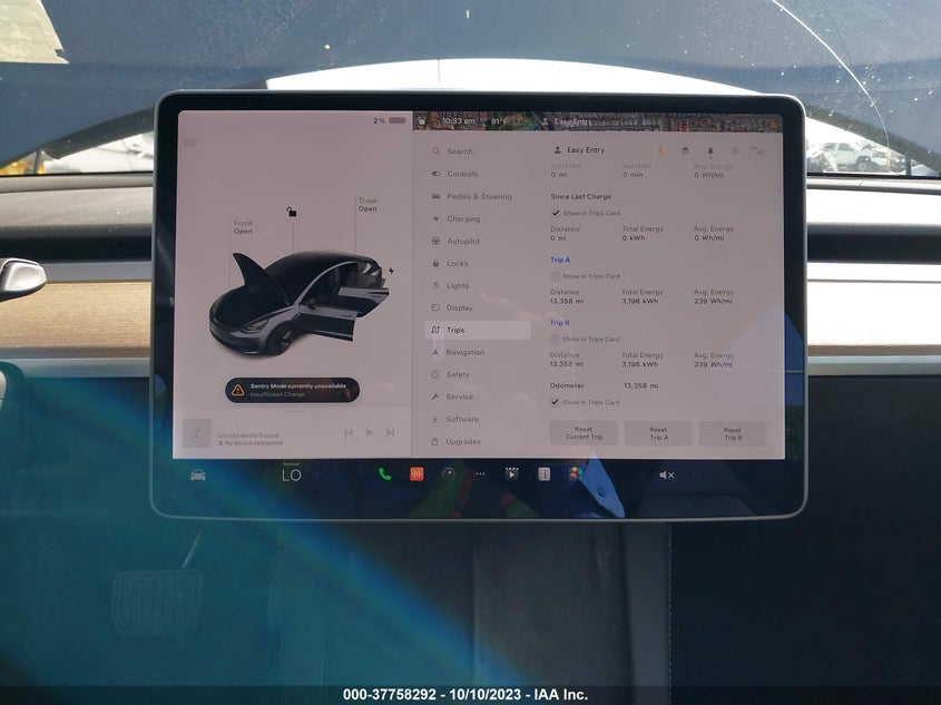 VIN 5YJ3E1EA4NF212866 2022 TESLA MODEL 3