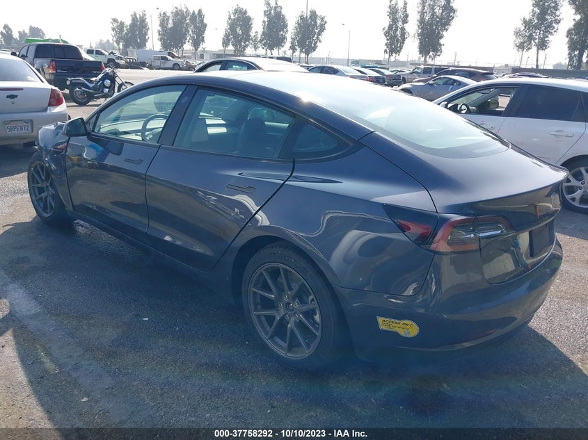 VIN 5YJ3E1EA4NF212866 2022 TESLA MODEL 3