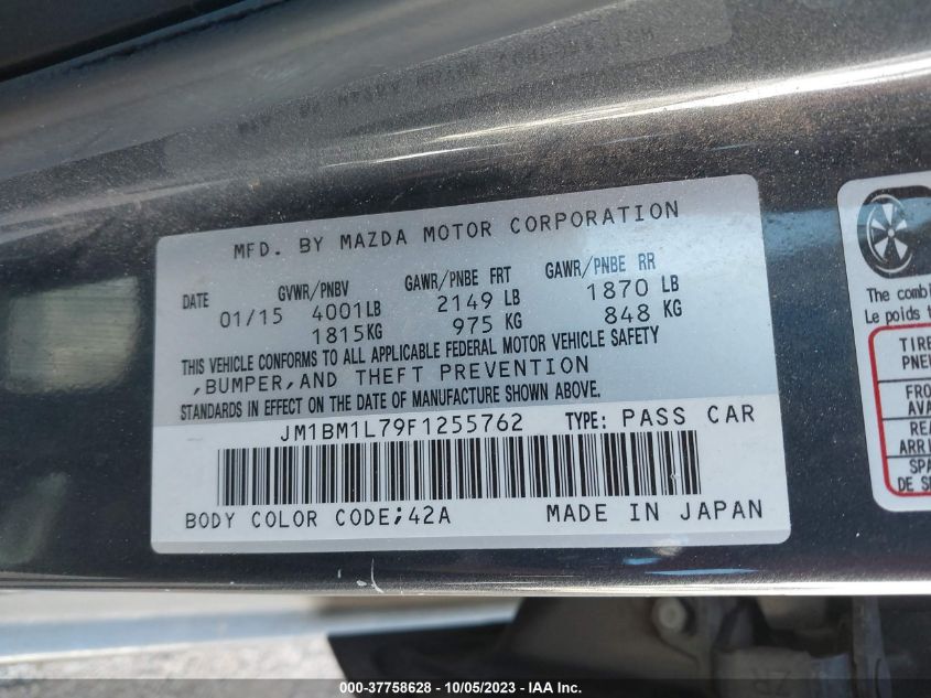 2015 MAZDA MAZDA3 I TOURING - JM1BM1L79F1255762