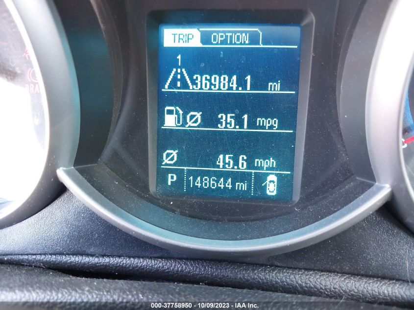 2014 CHEVROLET CRUZE 2LT - 1G1PE5SB5E7125918