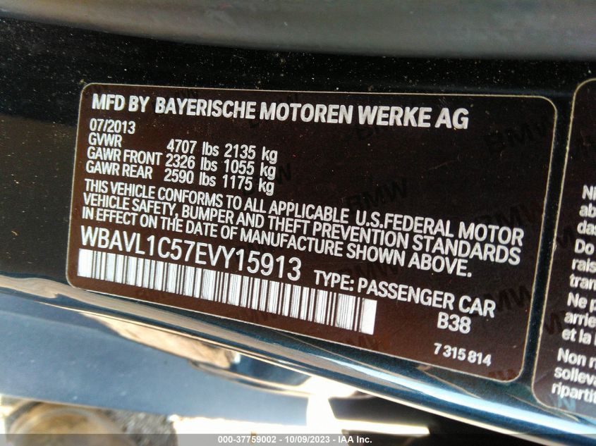 2014 BMW X1 XDRIVE28I - WBAVL1C57EVY15913