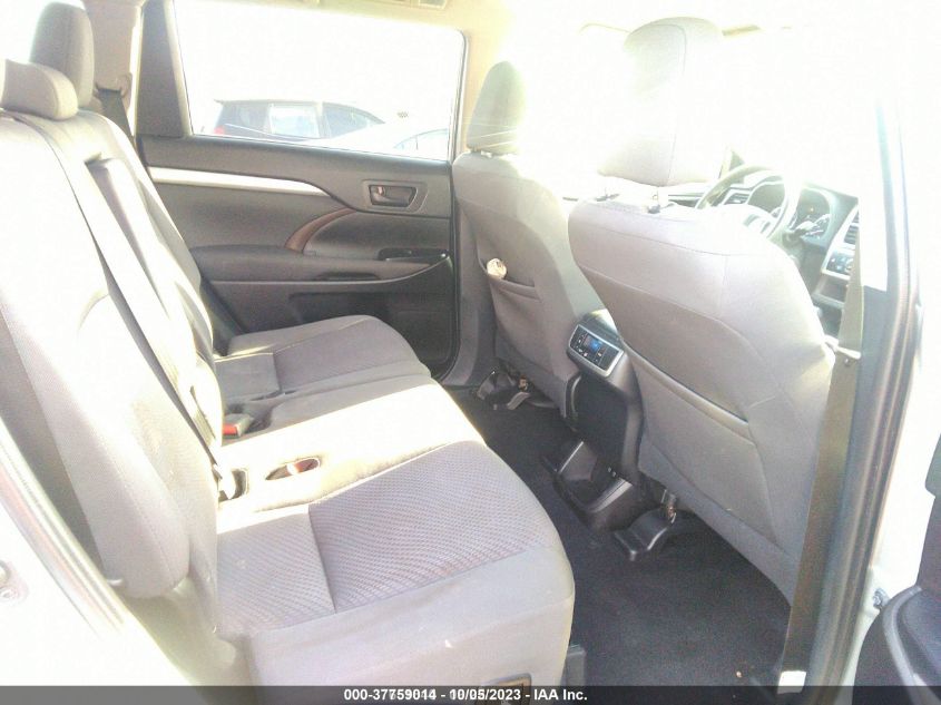 2019 TOYOTA HIGHLANDER LE 5TDBZRFH7KS938318