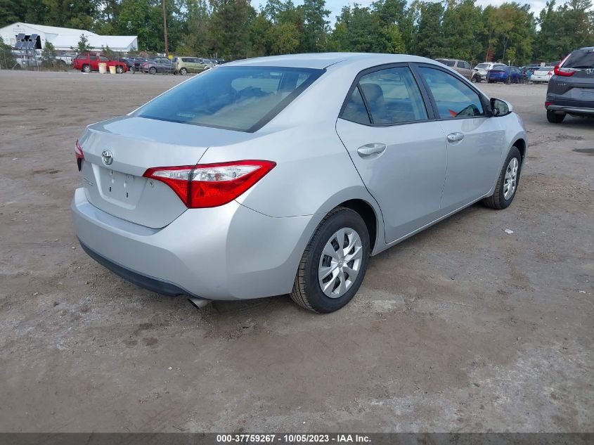 2015 TOYOTA COROLLA L/LE/S/S PLUS/LE PLUS - 2T1BURHE2FC348267