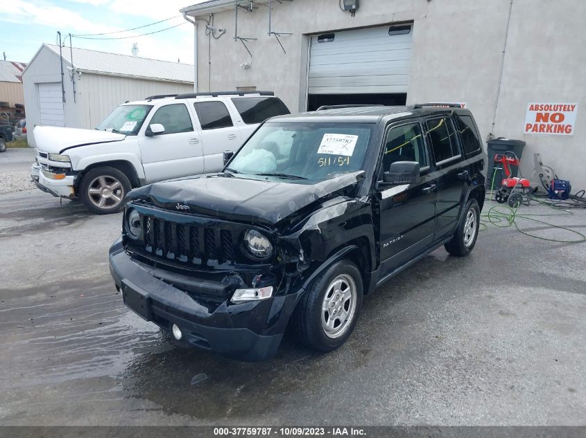 2014 JEEP PATRIOT SPORT - 1C4NJPBA3ED511154