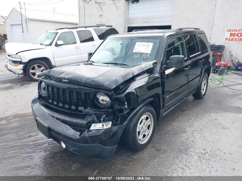 2014 JEEP PATRIOT SPORT - 1C4NJPBA3ED511154