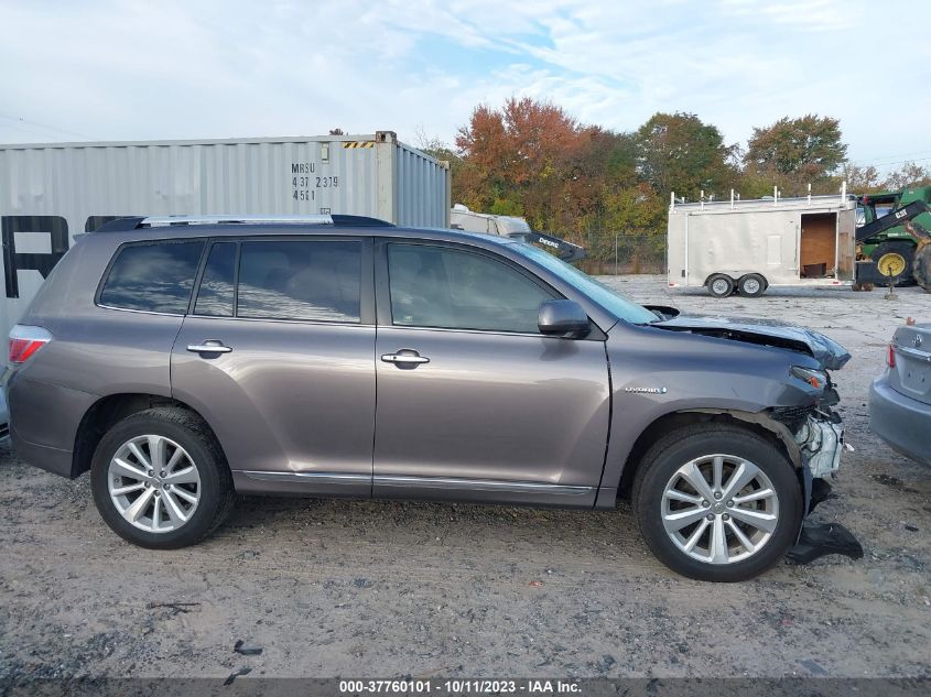 2013 TOYOTA HIGHLANDER HYBRID LIMITED JTEDC3EH8D2012234