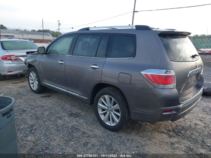 2013 TOYOTA HIGHLANDER HYBRID LIMITED JTEDC3EH8D2012234