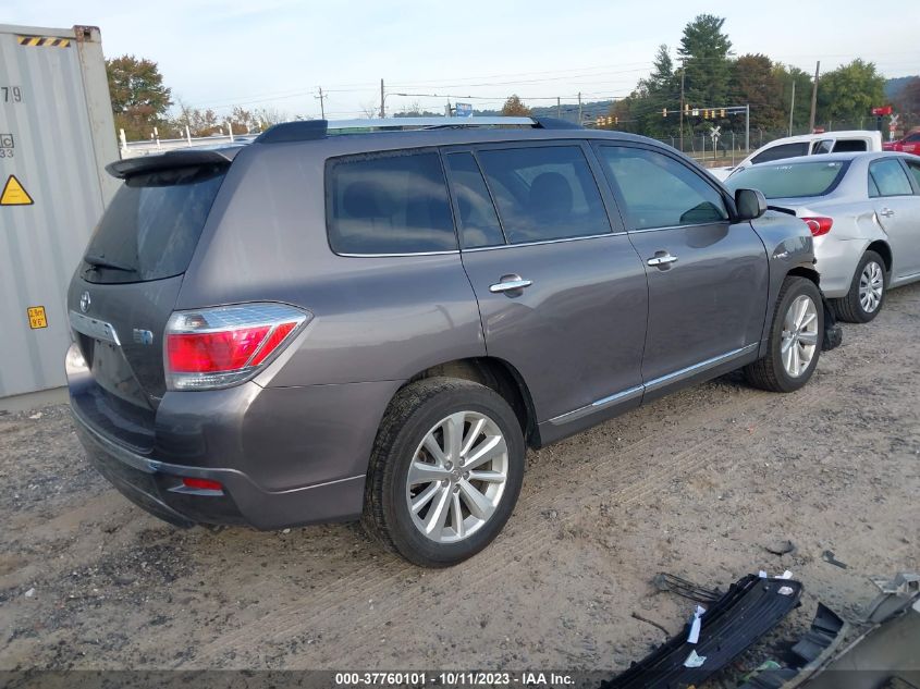 2013 TOYOTA HIGHLANDER HYBRID LIMITED JTEDC3EH8D2012234