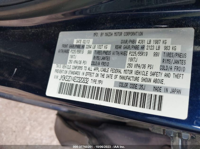 2014 MAZDA CX-5 GT - JM3KE2DY4E0320832