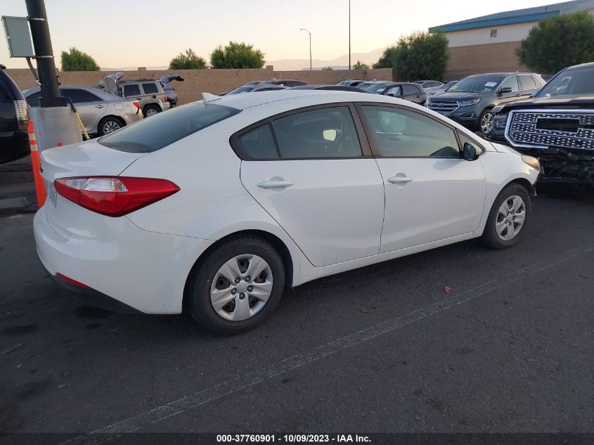 2016 KIA FORTE LX - KNAFK4A61G5612653