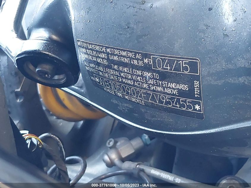 2015 BMW K1300 S - WB1050902FZV95455