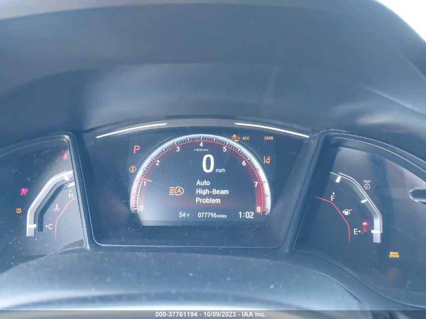 2019 HONDA CIVIC HATCHBACK SPORT - SHHFK7H42KU205472