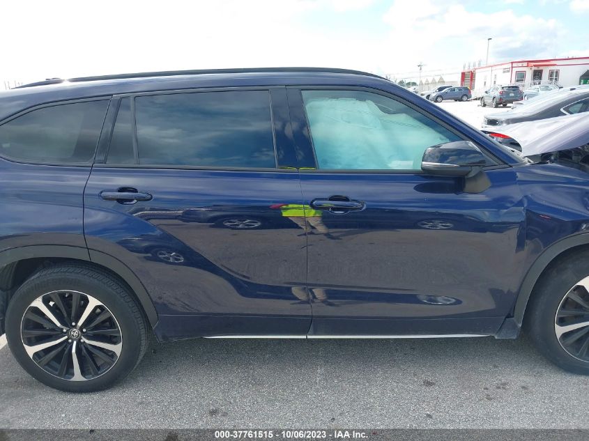 2022 TOYOTA HIGHLANDER XSE VIN: 5TDJZRAH0NS124695
