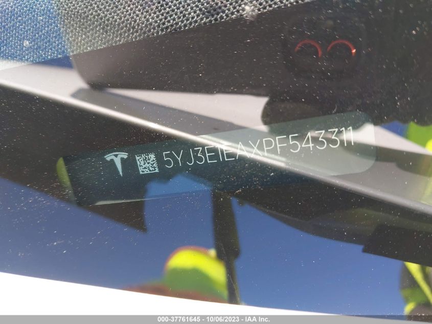 2023 TESLA MODEL 3 - 5YJ3E1EAXPF543311