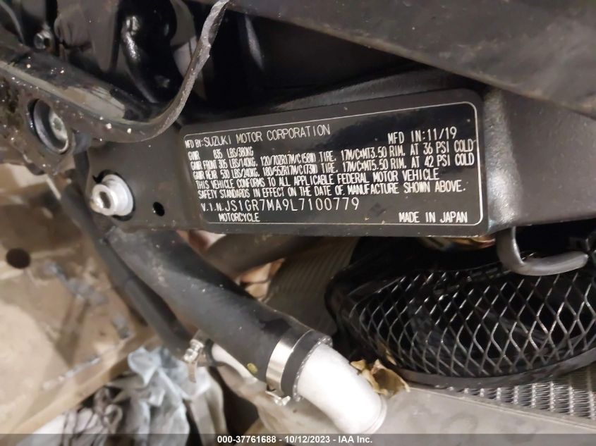 2020 SUZUKI GSX-R750 - JS1GR7MA9L7100779