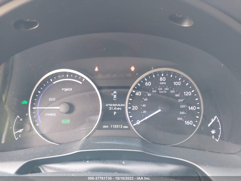 2013 LEXUS ES 300H HYBRID - JTHBW1GG2D2026978