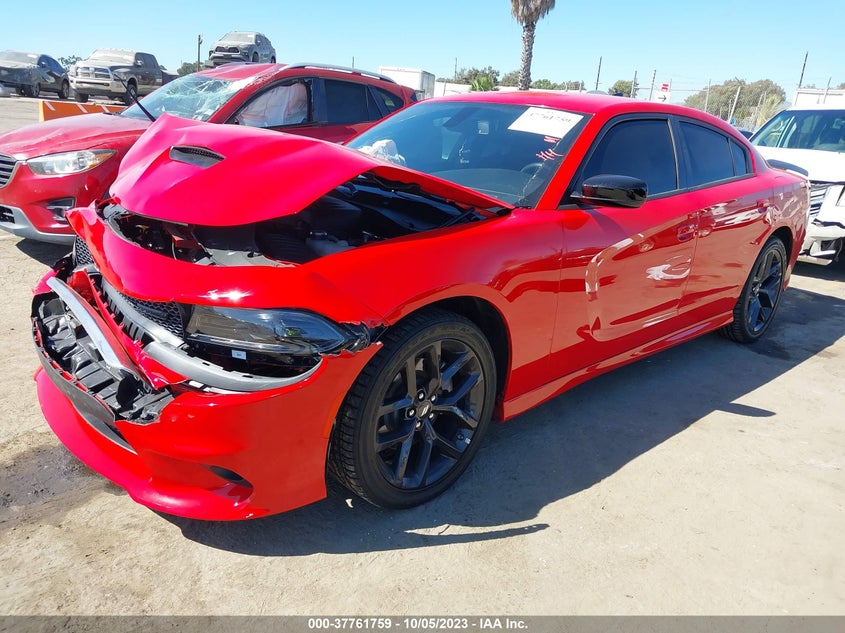 VIN 2C3CDXHG1NH270180 2022 DODGE CHARGER GT