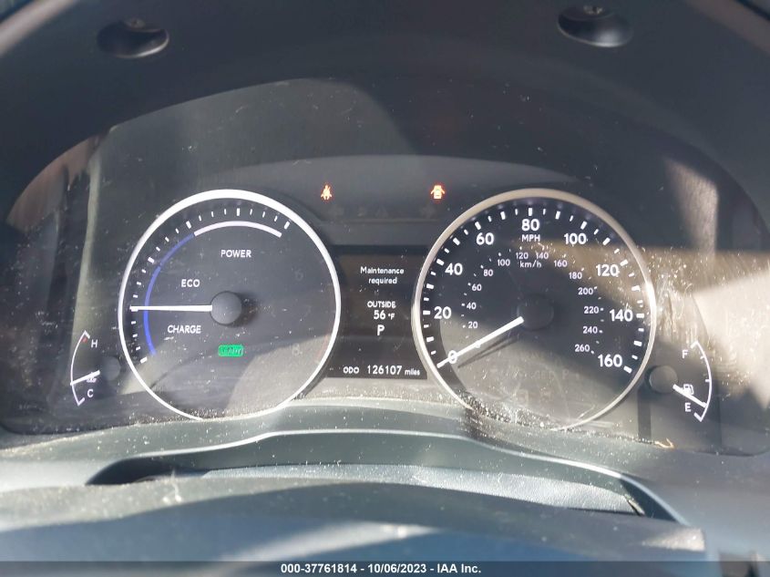 2014 LEXUS ES 300H HYBRID JTHBW1GG5E2053500