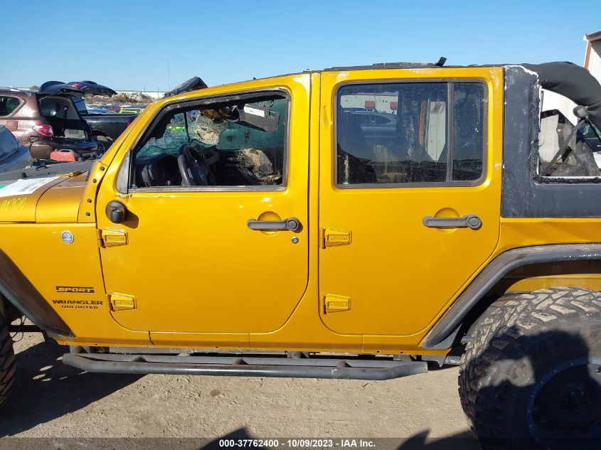 2014 JEEP WRANGLER UNLIMITED SPORT - 1C4BJWDG5EL288653
